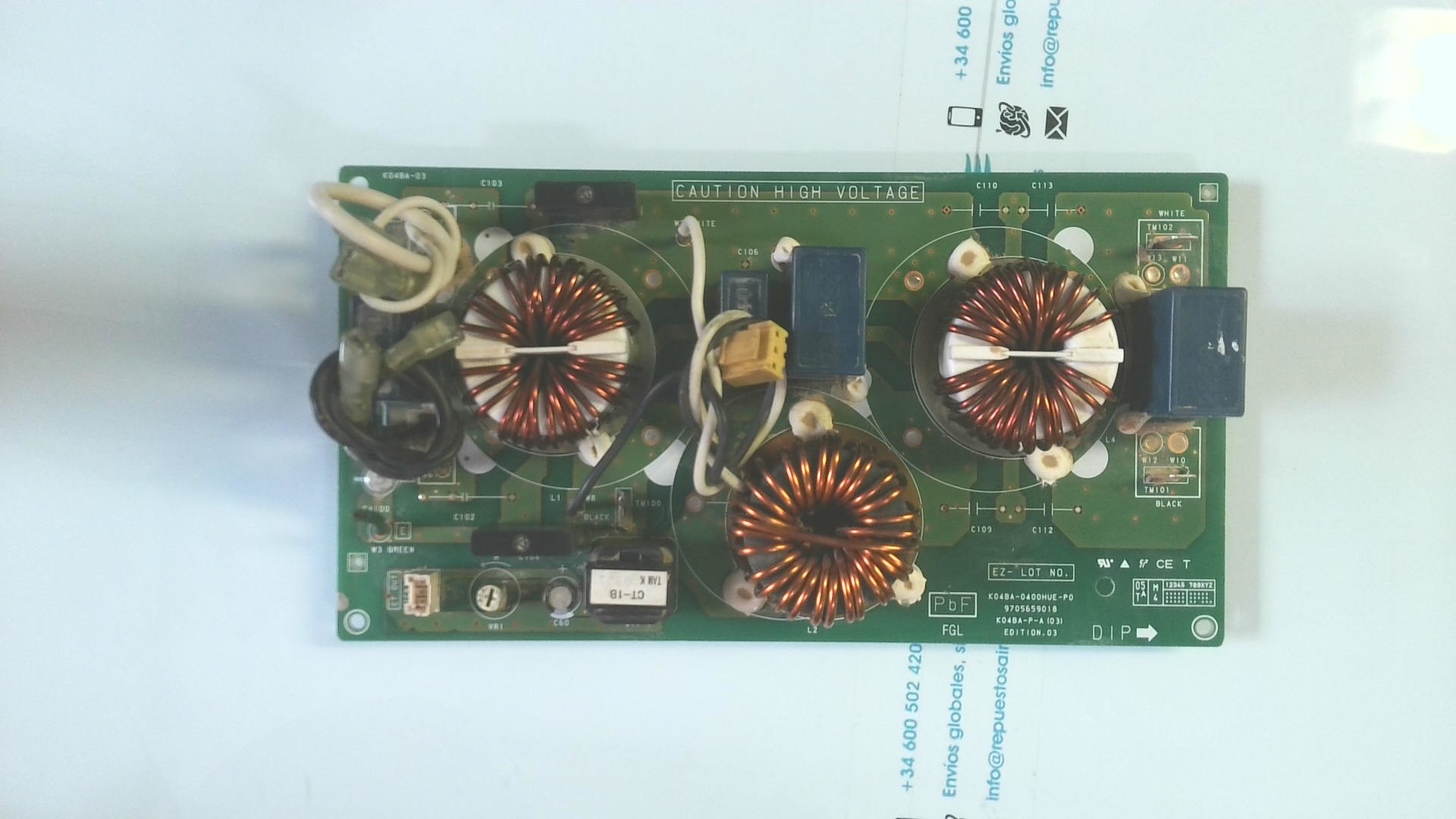 PLACA ELECTRONICA PLACA ELETRONICA K04BA-0400HUE-PO / 9705659018 / K04BA-P-A(03) / EDITION.03 PLE02