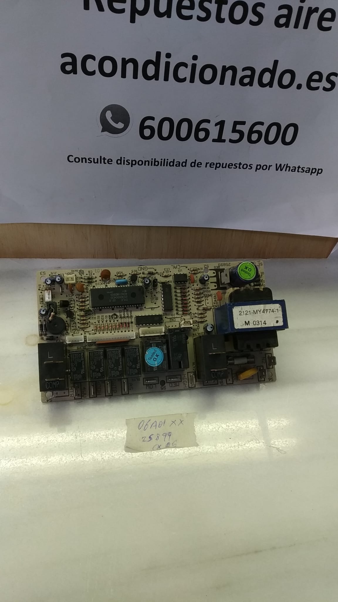 PLACA 06A01XX25899