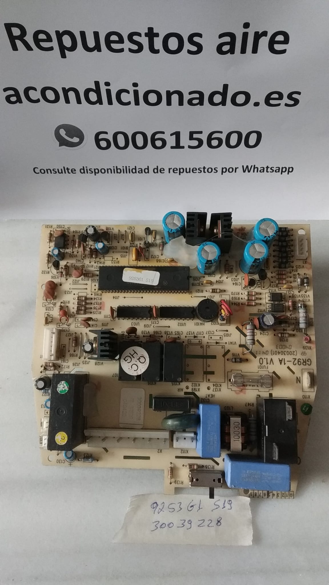 PLACA 9253G1519 30039228 GR92-1AV1.0