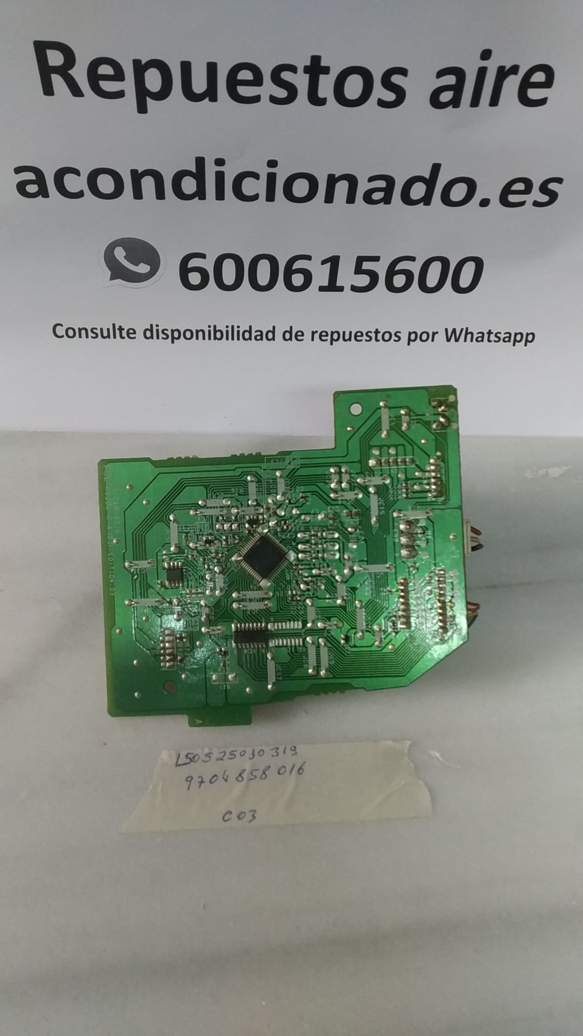 PLACA L505250103199704858016