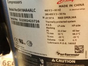 Compresor DANFOSS SH184A4ALC
