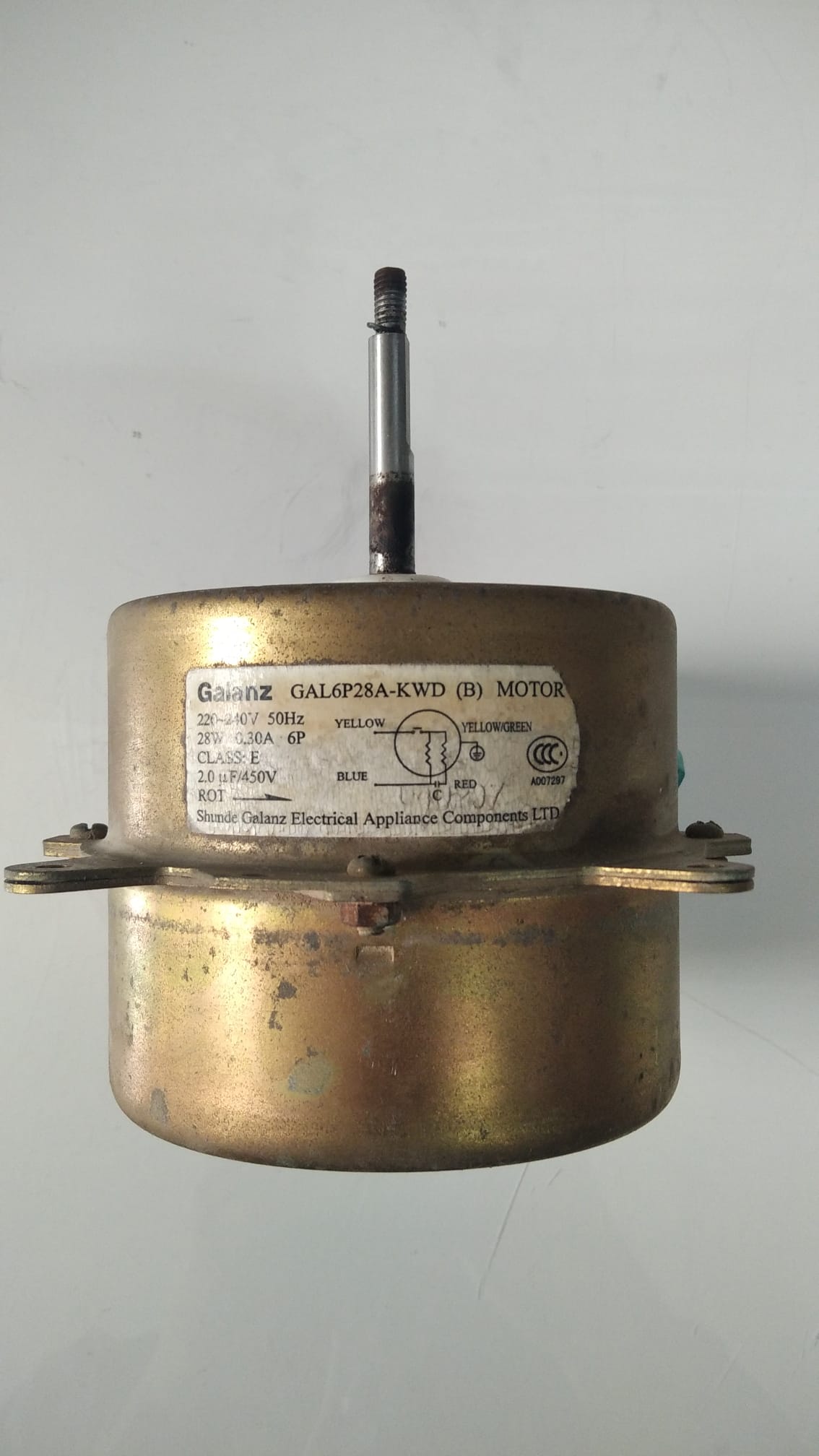 Motor de Ventilador Unidad Exterior Ref. GAL6P28-KWD