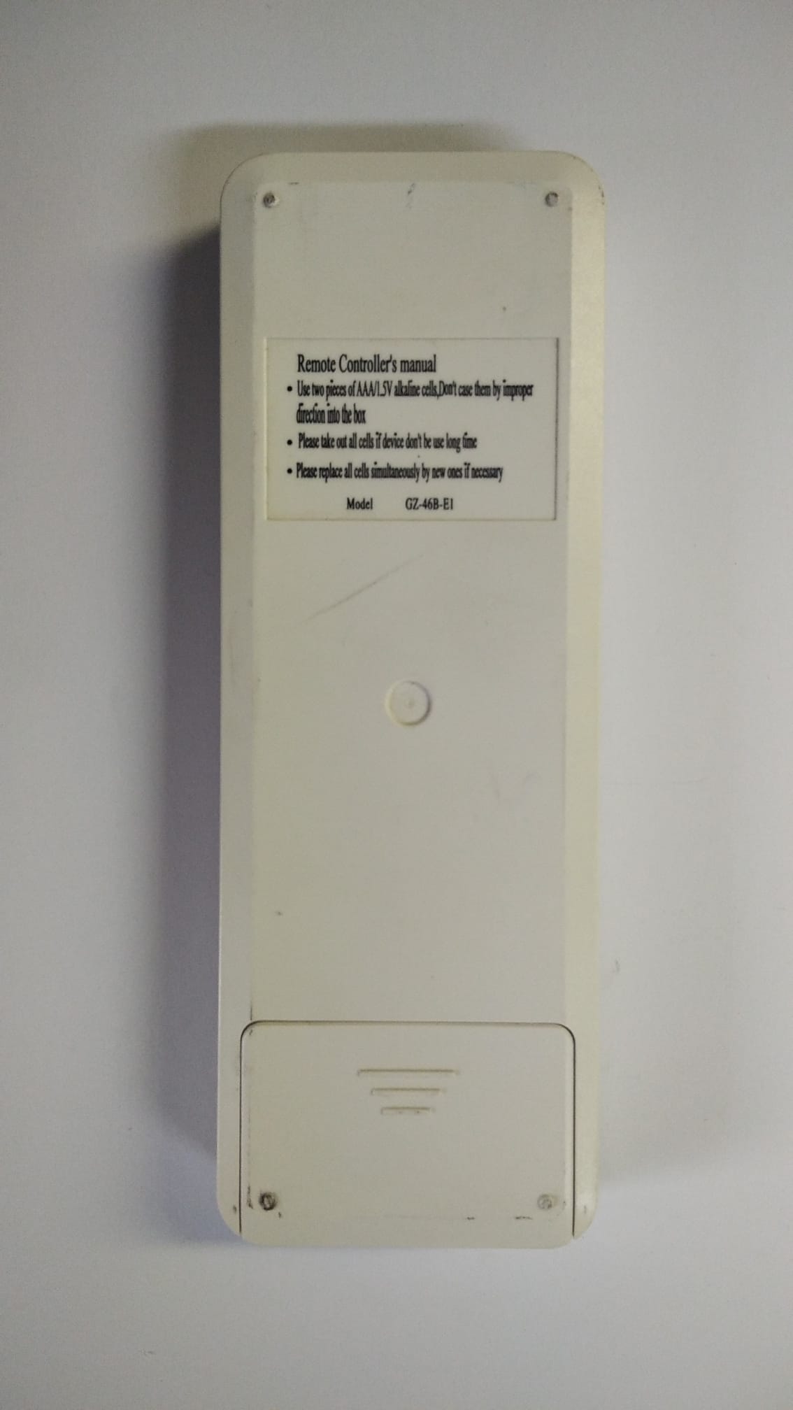 Mando Manual MundoClima Ref. MUP-12HJ GZ46B-E1 - Imagen 2