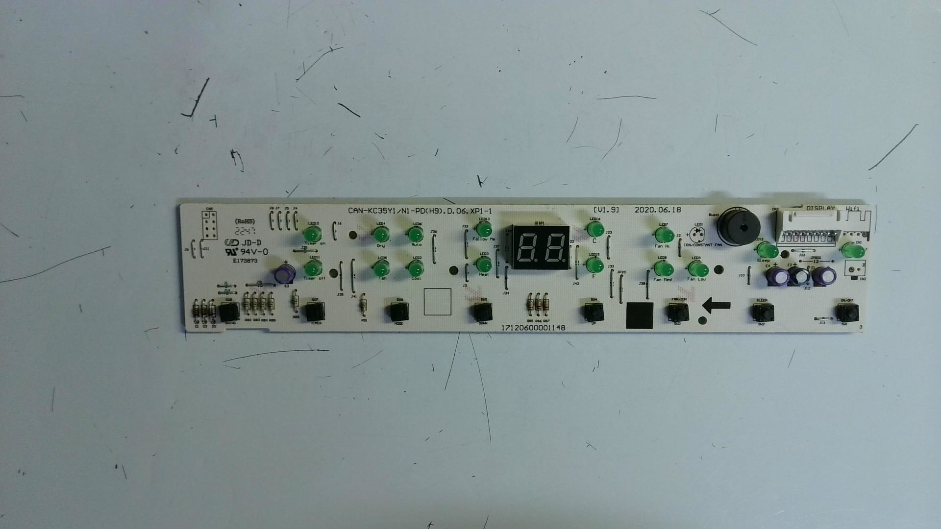 Display Frontal 17120600001148 / e173873 94v-0 e31