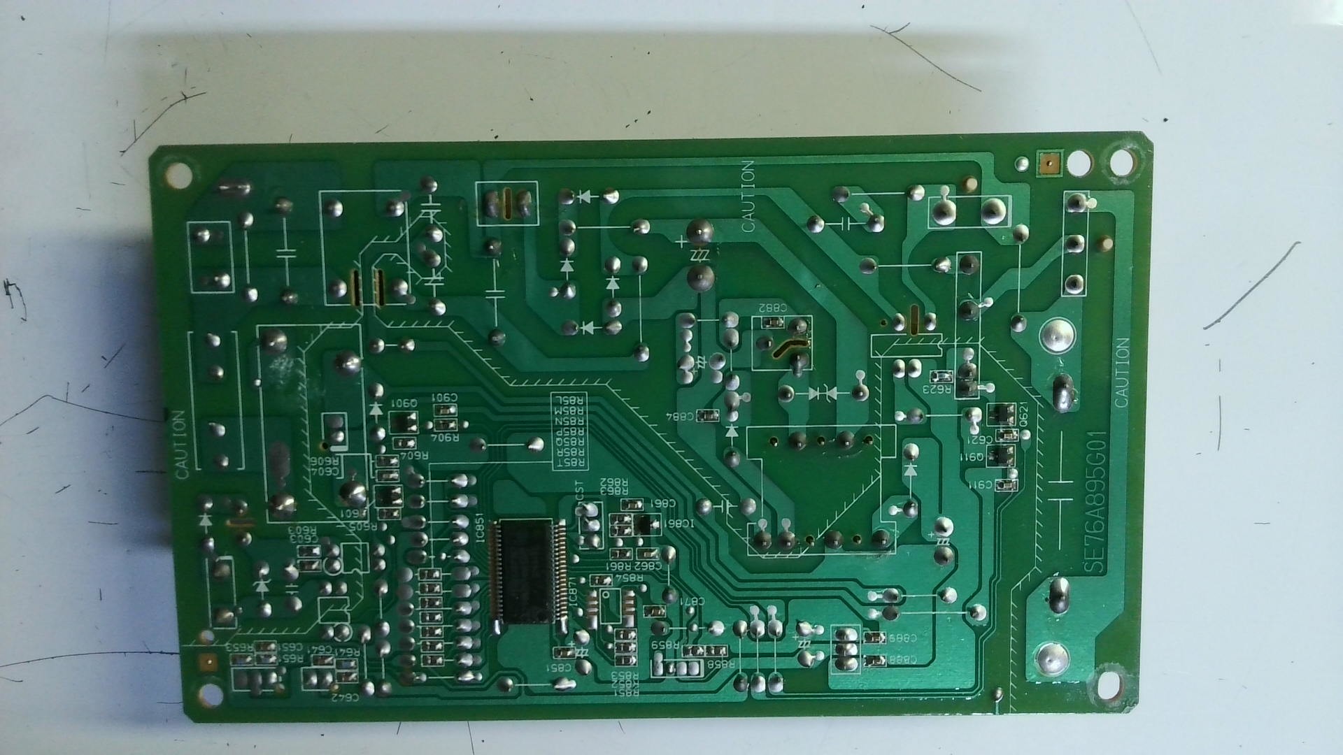 Placa electronica se76a895g01 / f61 / 1ec127 fuse / t2al 250v / 17.2542 / caution e29 - Imagen 2