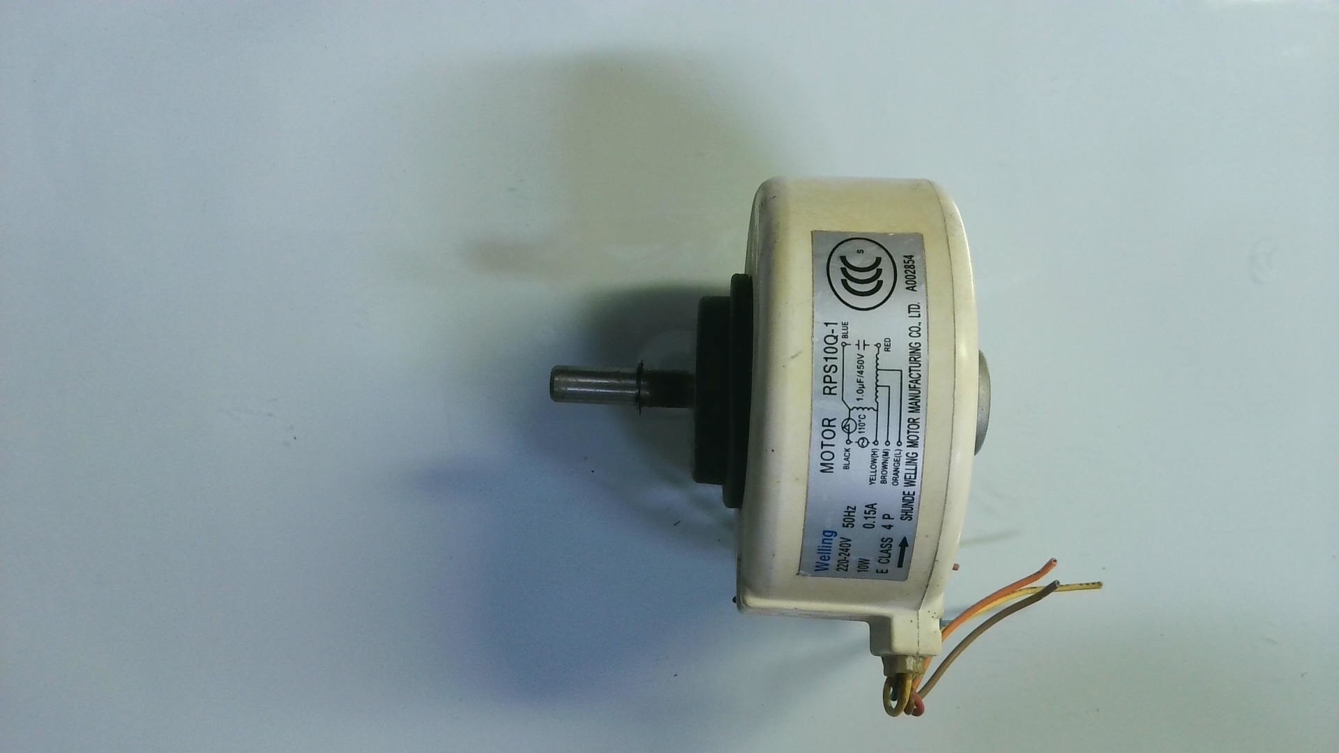 Motor RPS10Q-1 / w030718h / welling / a002854 VI 02