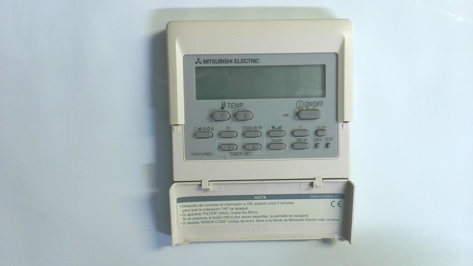 Mando de pared MITSUBISHI ELECTRIC / PAR-F27MEA MA-PA 01