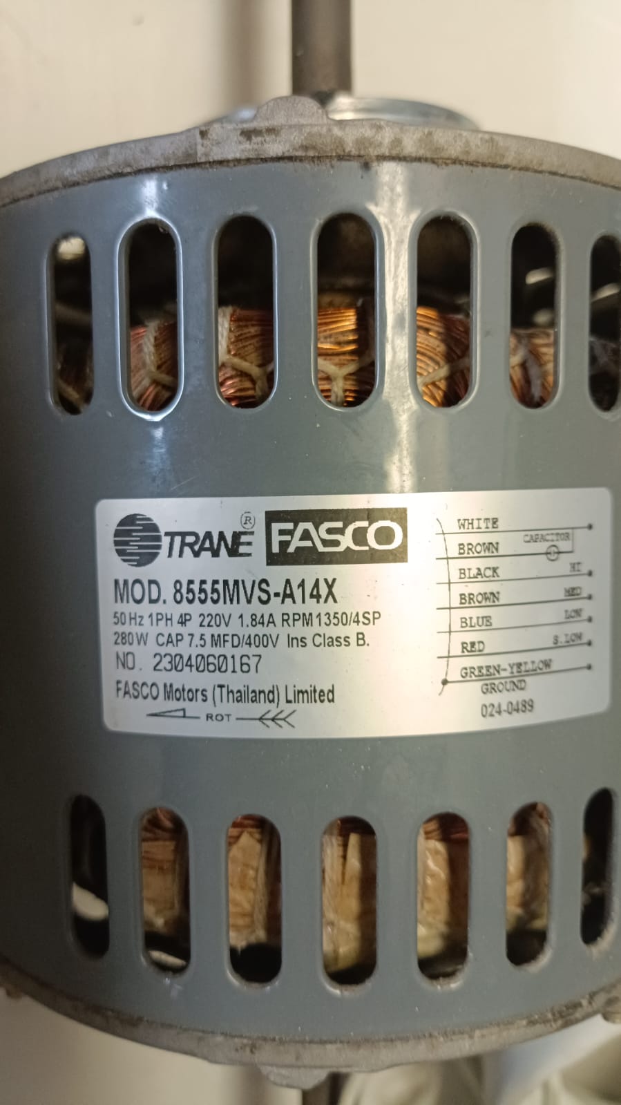 Motor de Ventilador 8555MVS-A1X / 2304060167 VIC 05 - Imagen 2