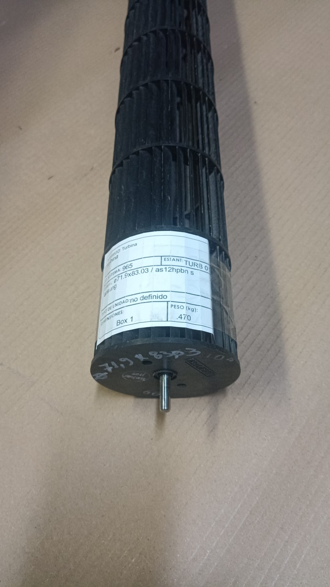 Turbina ø71.9x83.03 / as12hpbn samsung TURB 01 - Imagen 2
