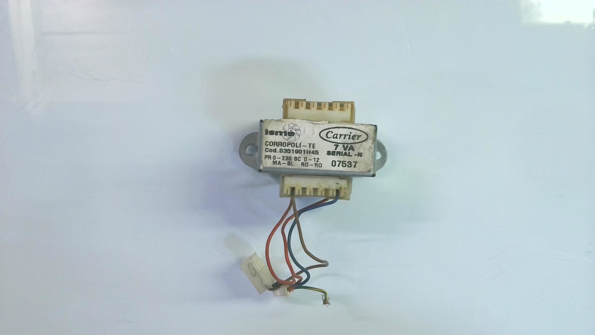 TRANSFORMADOR CARRIER 0351901H45 / SERIAL-N / 07537 TRANS03