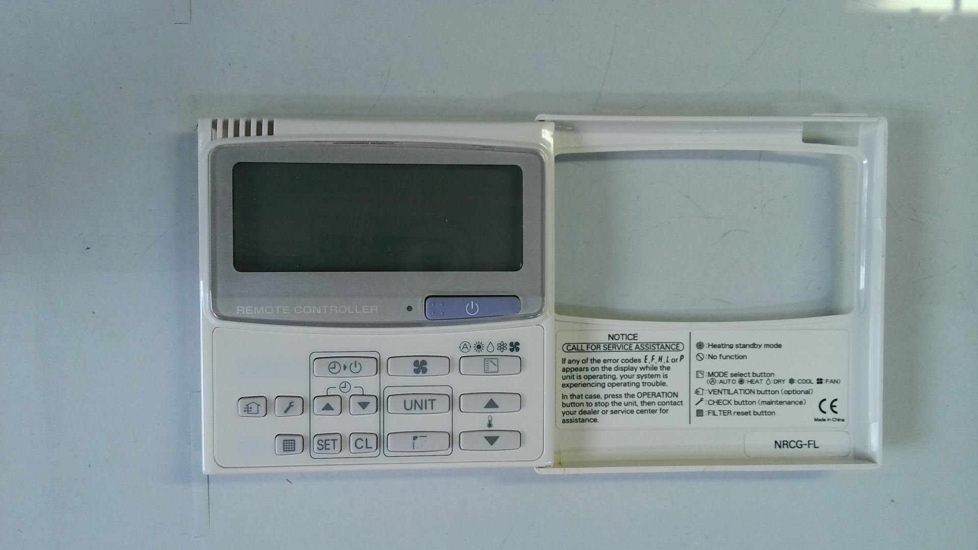 MANDO DE PARED / TERMOSTATO AIRWELL NRCG-FL MDT04 - Imagen 2