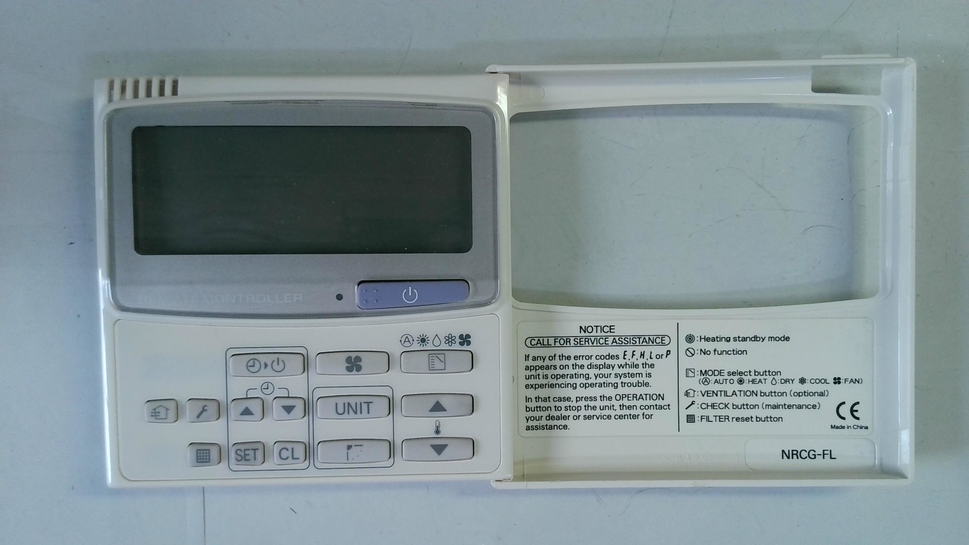 MANDO DE PARED / TERMOSTATO AIRWELL NRCG-FL MDT04 - Imagen 2