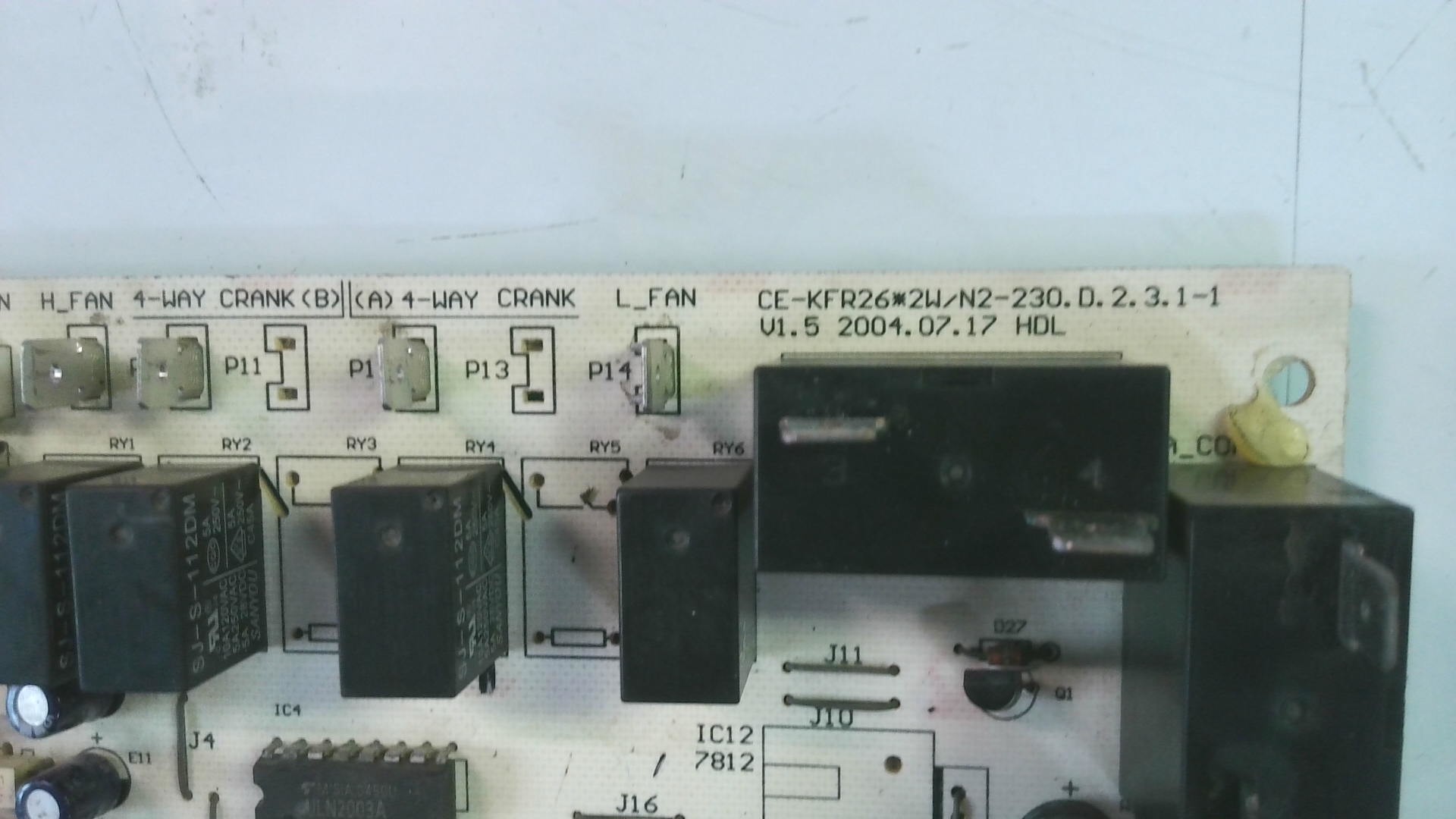 PLACA ELECTRONICA CE-KFR26*2W/N2-230.D.2.3.1-1 V1.5 2004.07.17 HDL PLE14 - Imagen 2