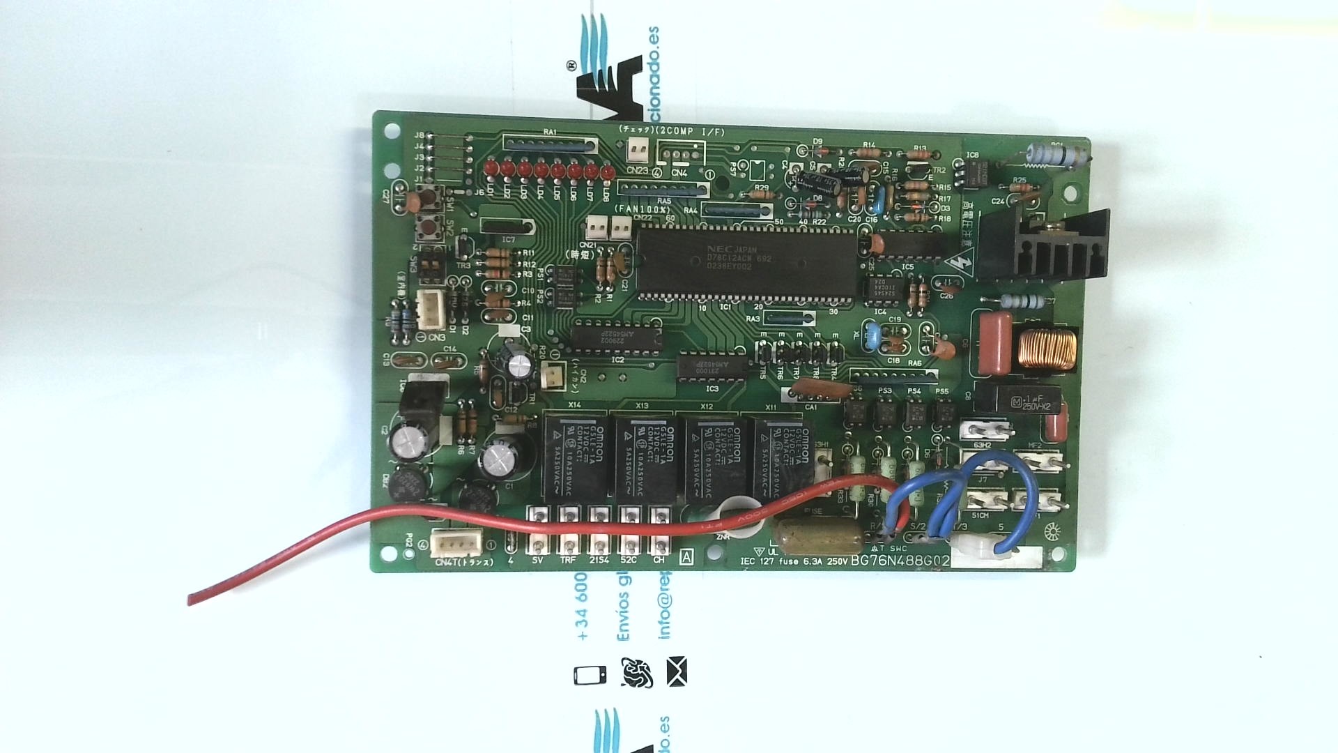 PLACA ELECTRONICA NEC JAPAN D78C12ACN 692 0238EY002 BG76N488G02 PLE34 - Imagen 2