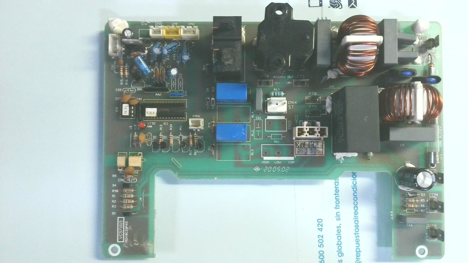 PLACA ELETRONICA VC571015 NOHBCDBPA5 PLE01