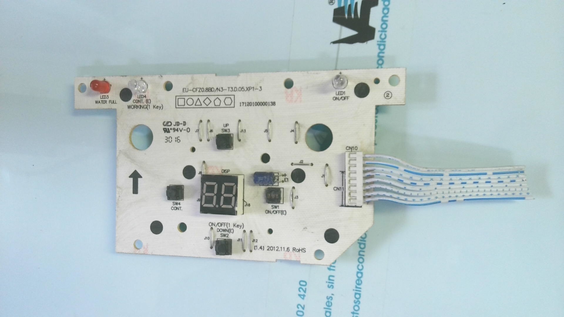 DISPLAY FRONTAL EU-CFZ0.8BD/N3-T3.D.05.XP1-3 PLE11