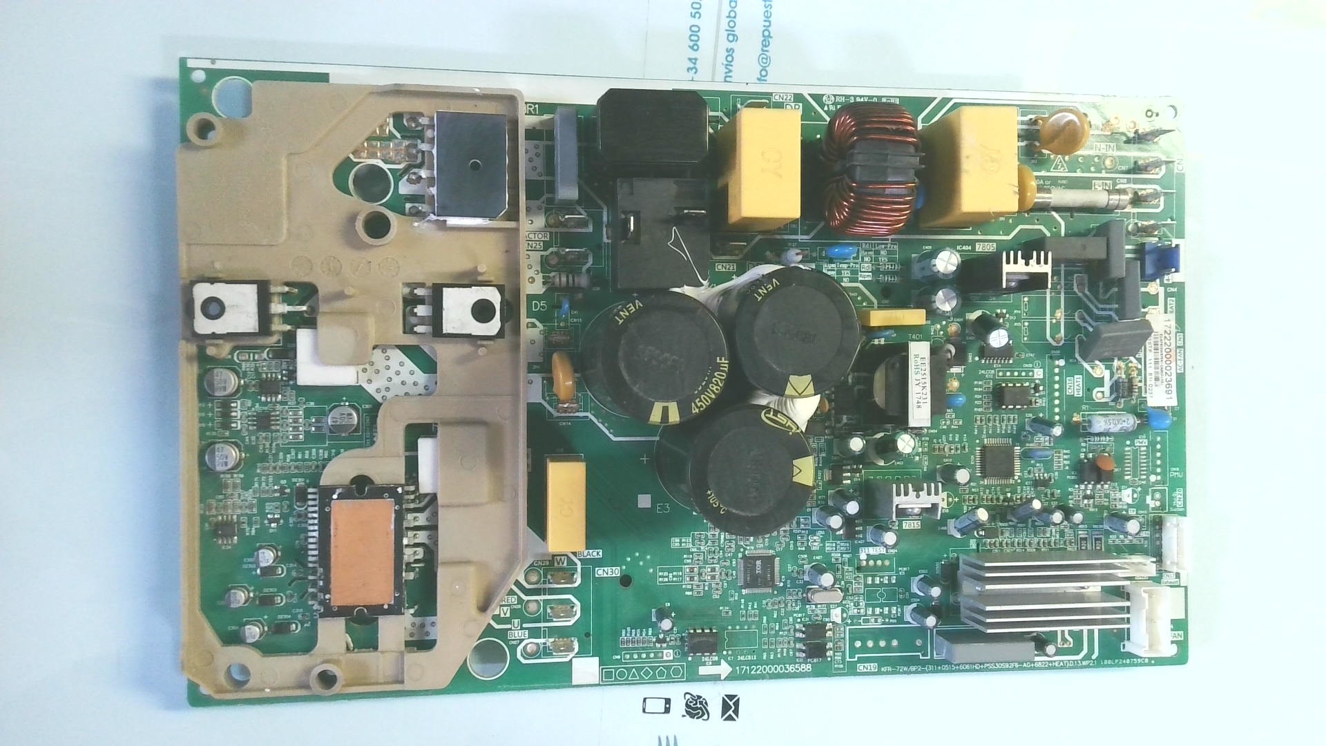 PLACA ELETRONICA KFR-72W/BP2-(311+0515+6061HD+PSS30592F6-AG+6822+HEAT)D.13.WP2.1 100LPZ40759CB 17122000036588 PLE12