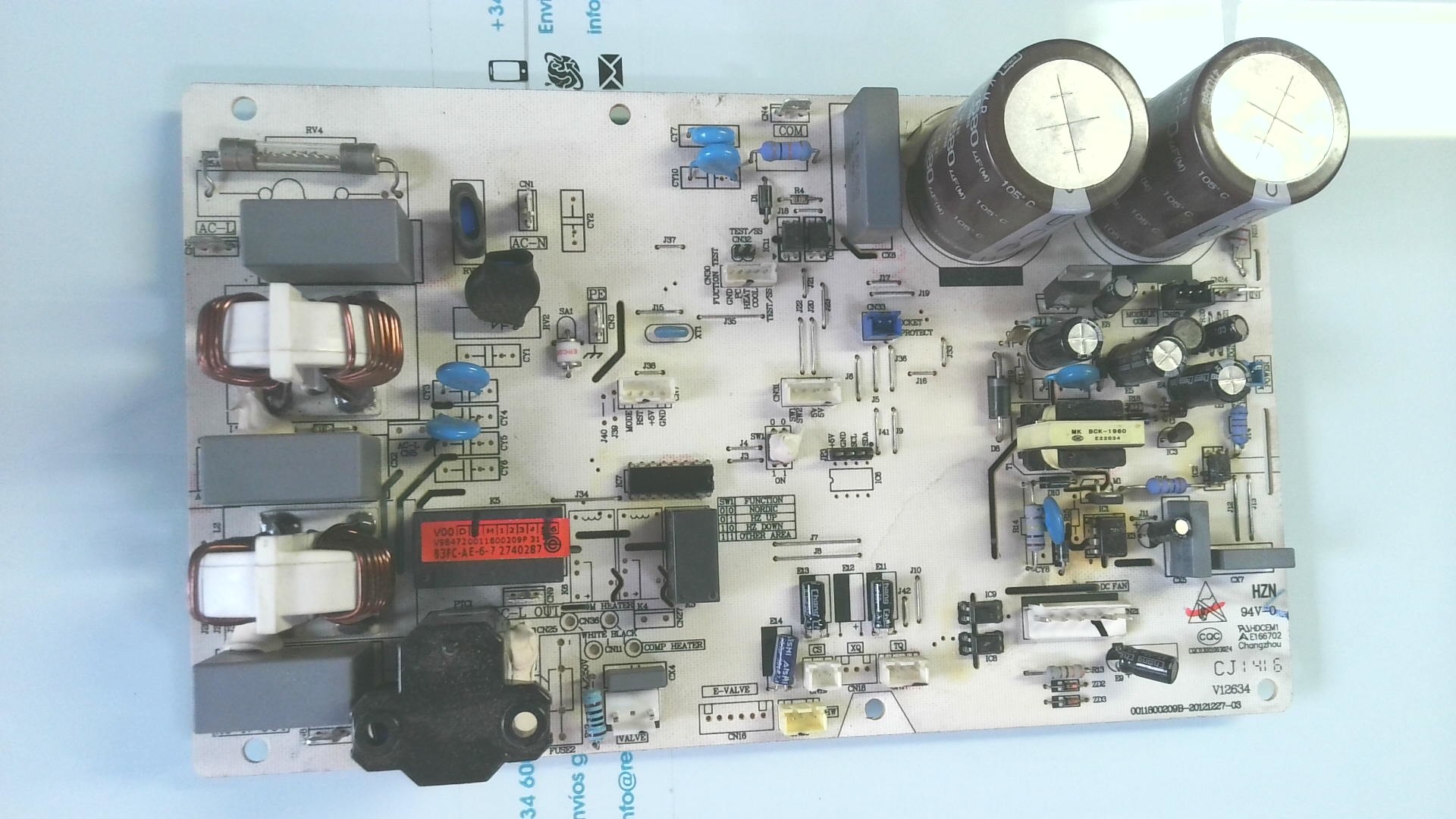 PLACA ELETRONICA V12634 E1667202 CQC 03001003024 PLE23