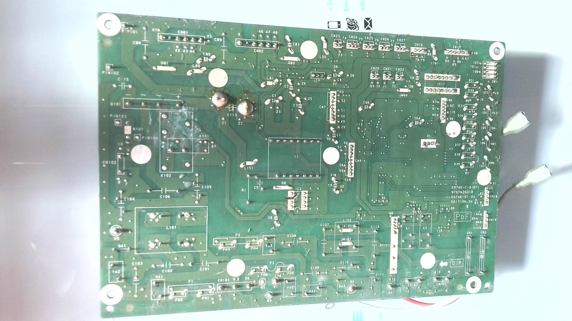 PLACA ELETRONICA KO7AK-C-A(01) 9707626018 K07AK-01-04 EDITION.04 PLE24 - Imagen 2