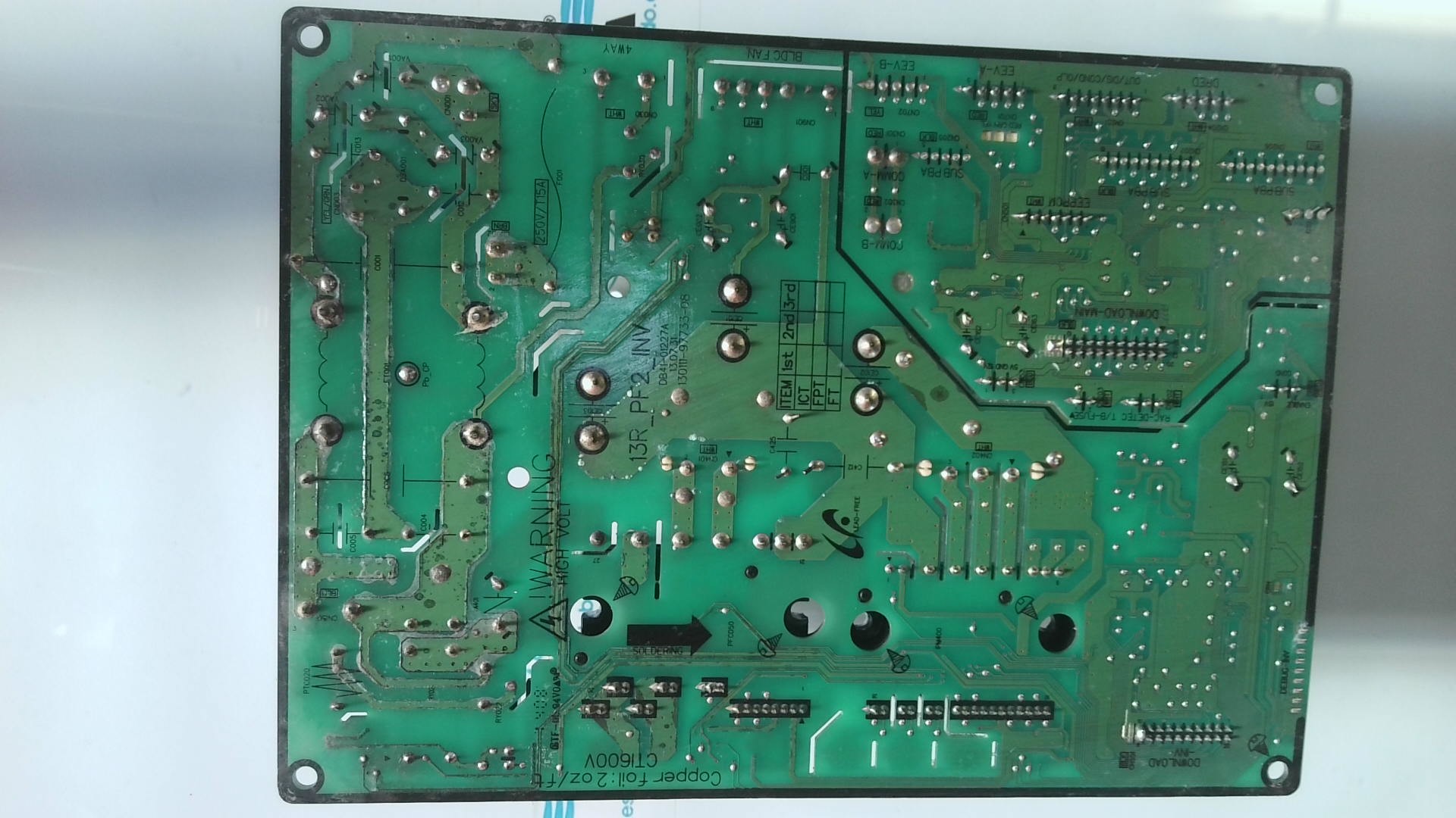 PLACA ELECTRONICA 13R-PF2-INV DB41-01227A 130731 PCBSIZE:197-142 13011197733-08 PLE52 - Imagen 2