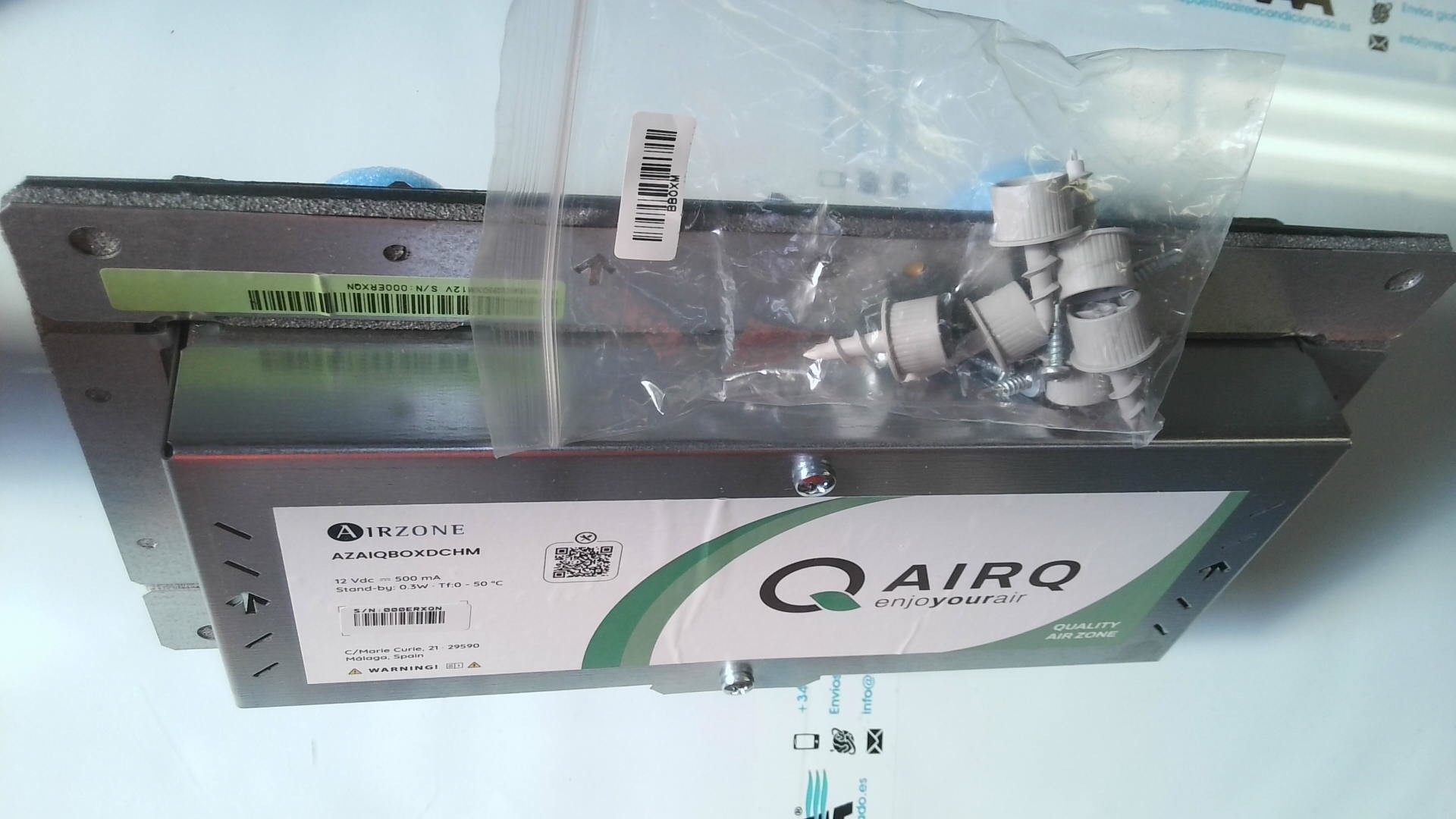 AIRZONE AIRZONE AZAIQBOXDCHM 12VDC 500MA STAND-BY:0,3W.TF:0-50 C AZ01 - Imagen 3